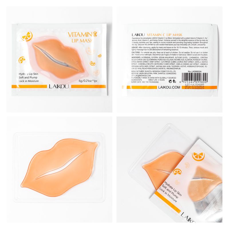 Lips New Product LAIKOU Leco Vitamin C Lip Mask 6g Moisturizing Hydrating FDA Skin Care Products_voghion.com