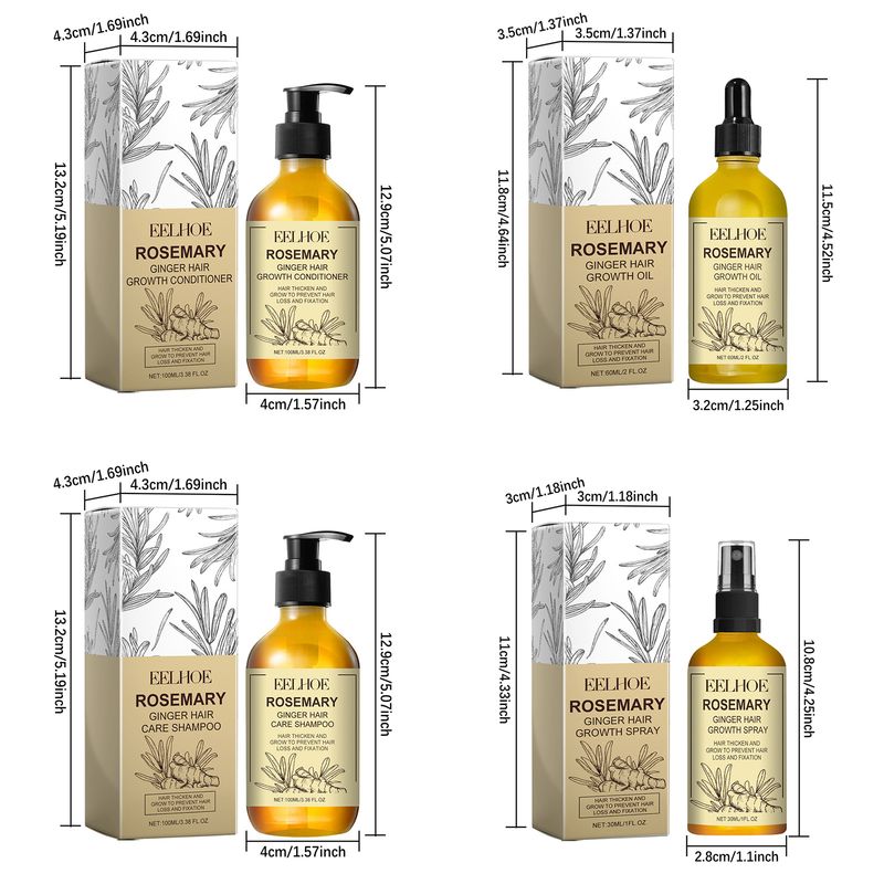 EELHOE Rosemary Ginger Series Scalp Cleansing Smoothing Care Set Nourishing Dense Hair_voghion.com