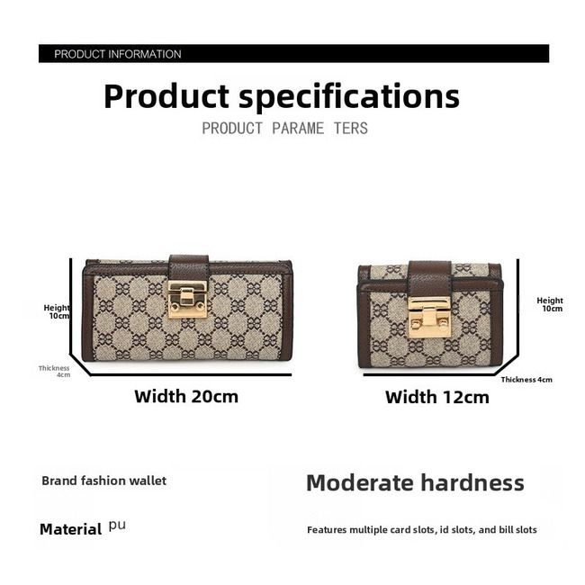 Portafoglio lungo classico corto da donna 2025, porta carte multi-slot, versatile pochette_voghion.com