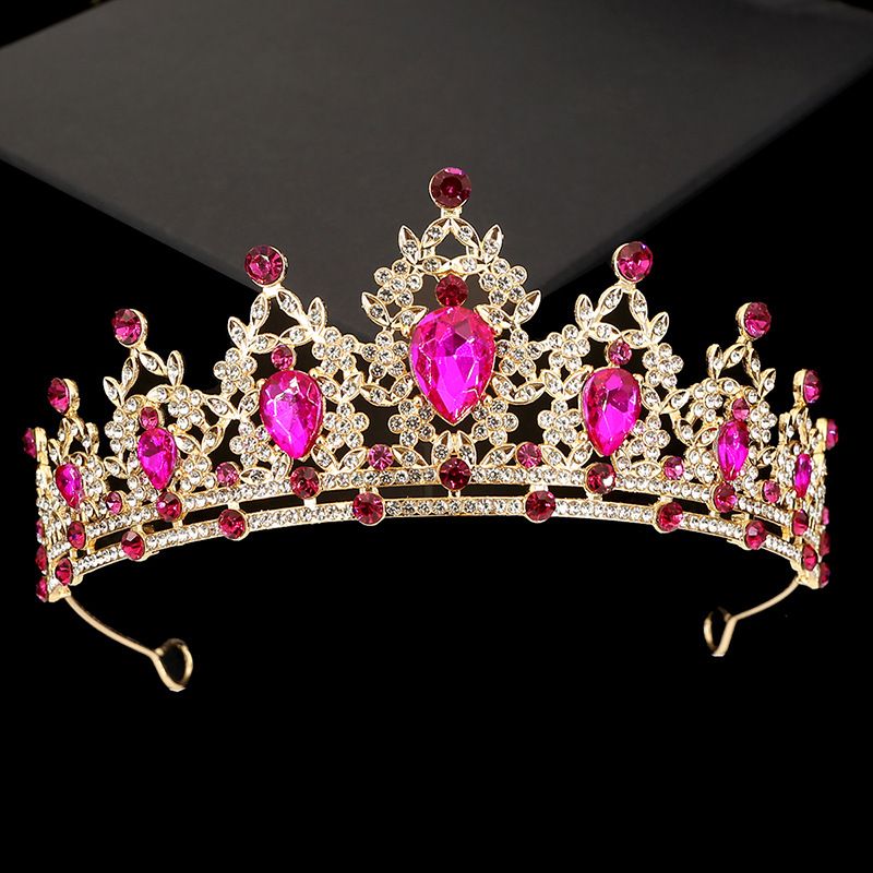 Corona nuziale in stile coreano, copricapo da esibizione per bambini, cerchietto in lega con strass, accessori per capelli in stile principessa, decorazioni per dolci_voghion.com