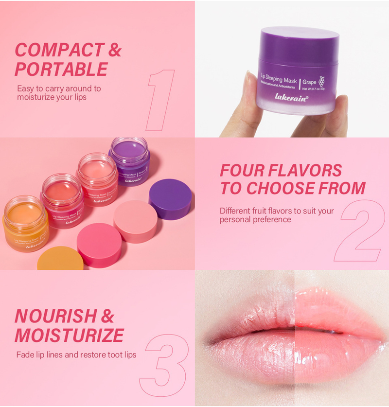 Lip Balm Lakerain Lip Sleeping Mask_voghion.com