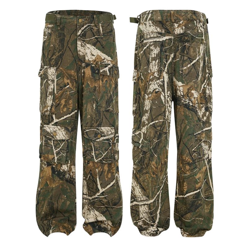 Premium Products Premium Products ADC2 American Brand Tree Branch Camouflage Casual Work Clothes Bathroom Loose Sagging_voghion.com