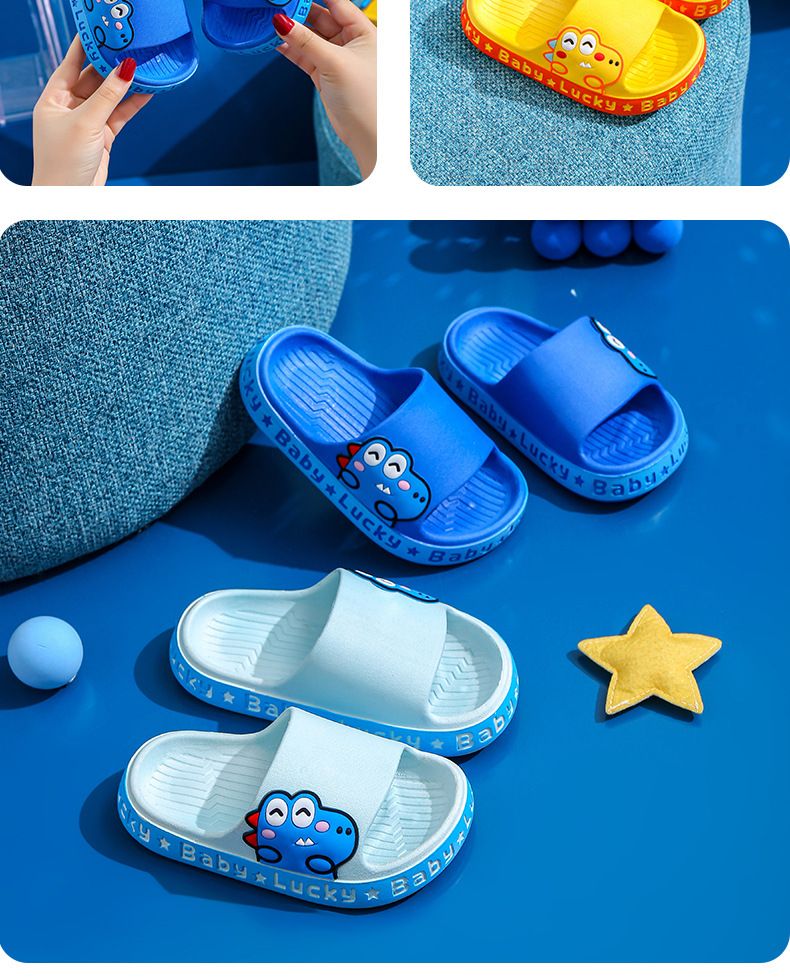 Pantoufles pour enfants été garçons salle de bain bain intérieur antidérapant fond souple bébé maison dessin animé mignon fille cool pantoufles_voghion.com