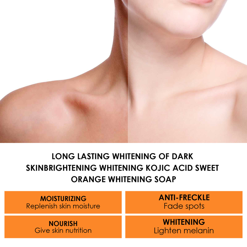 OUHOE Sapone Sbiancante Illuminante alla Vitamina C Idrata in profondità e deterge la pelle, lasciando la pelle opaca ed esfoliata naturalmente_voghion.com