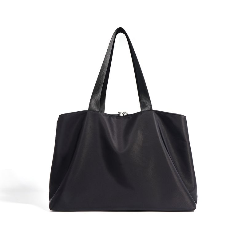 Borsa a mano Oxford in nylon impermeabile, in tela nera, per computer, grande capacità_voghion.com