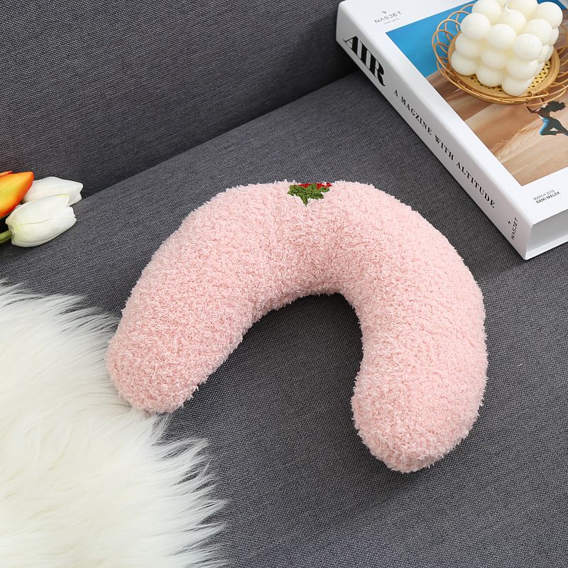 Forniture per animali domestici dirette dalla fabbrica Cuscino per gatti a forma di U protezione cervicale confortevole morbido sonno profondo colore fresco_voghion.com