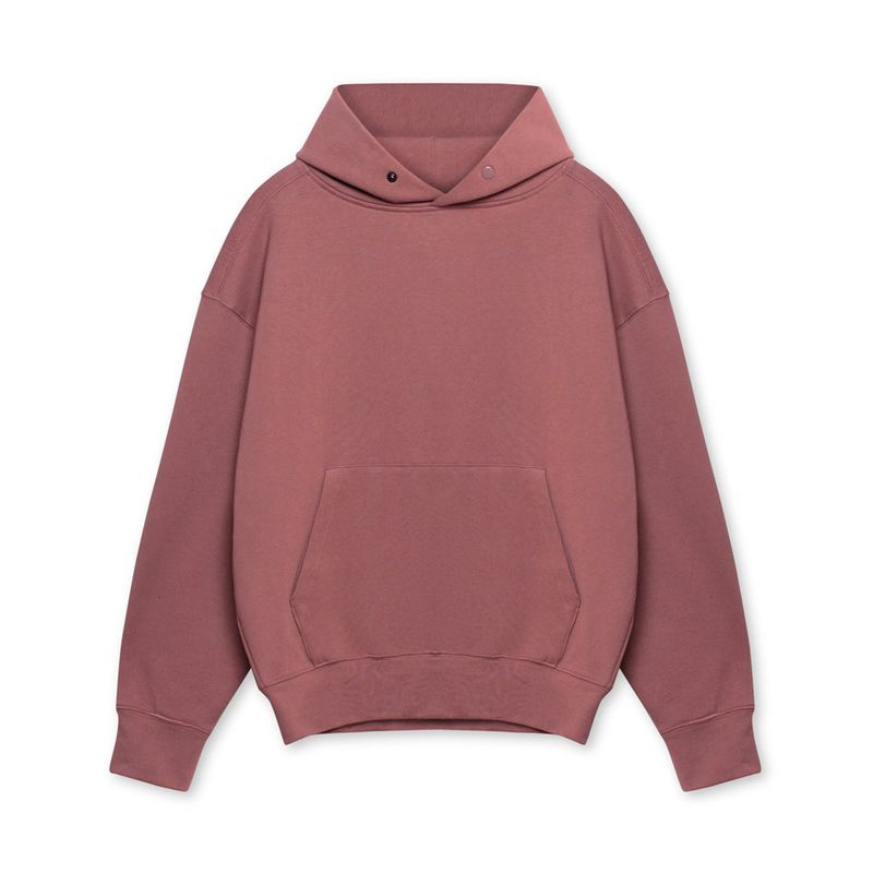 Schwerer Kapuzenpullover für Herren – Übergroße Passform, Design mit überschnittenen Schultern, Baumwollmischgewebe für Fitnessstudio, Laufen und Freizeit_voghion.com