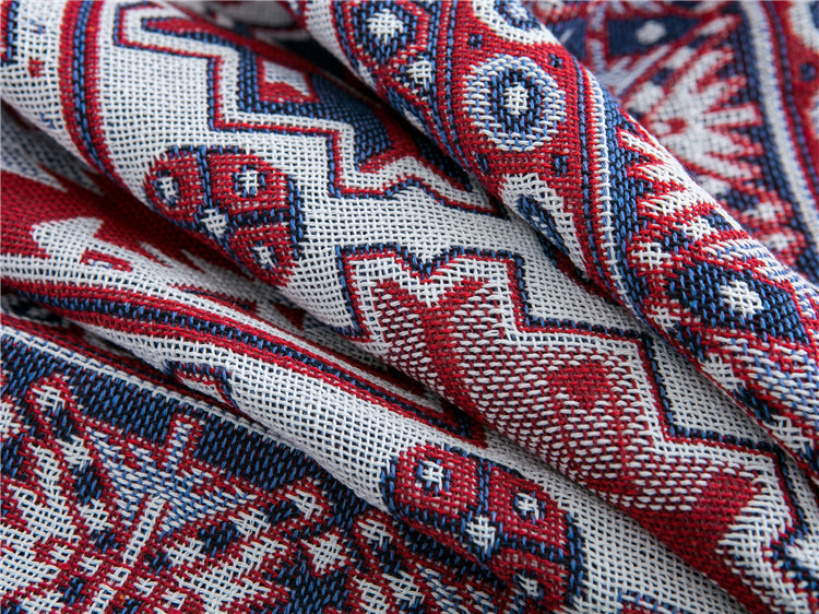 Ethnic style double-sided thickened full coverage sofa towel, all-season tea table, outdoor tablecloth, camping blanket_voghion.com