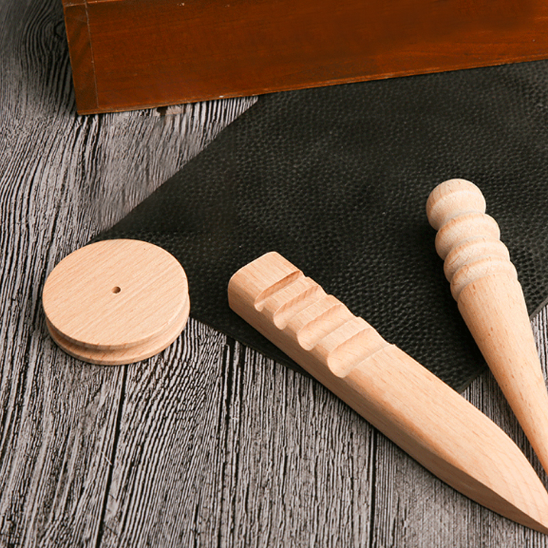 3 Stks/set Trimmen Ronde Bar Trimmen Ronde Houten Bar Leer Rand Polijsten Tool Schuurpapier Schuurblok Hout Reparatie Tool_voghion.com