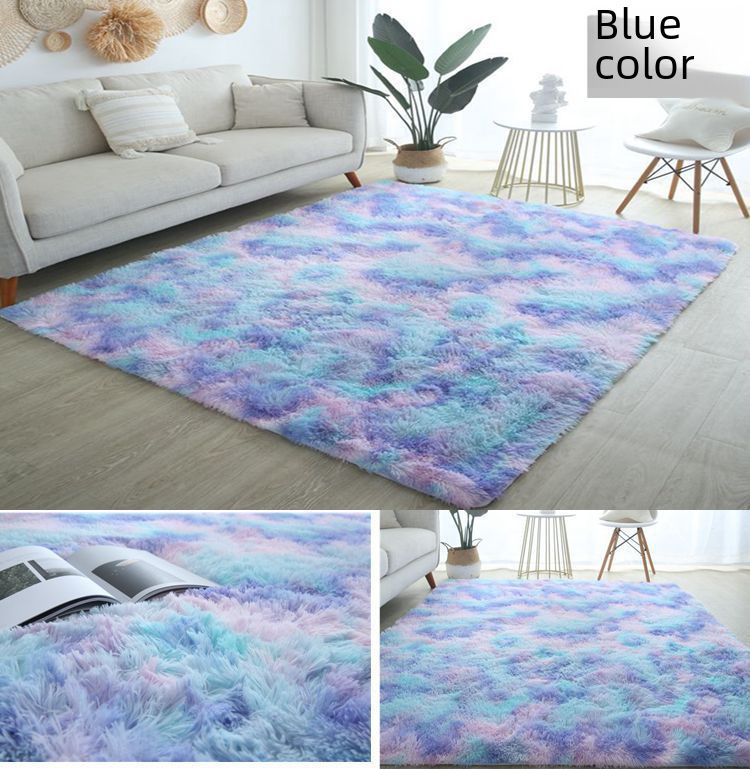 tjock plysch vardagsrum sovrum tie-dyed sidenull matta golvmatta dörrmatta badrum kök golvmatta matta_voghion.com