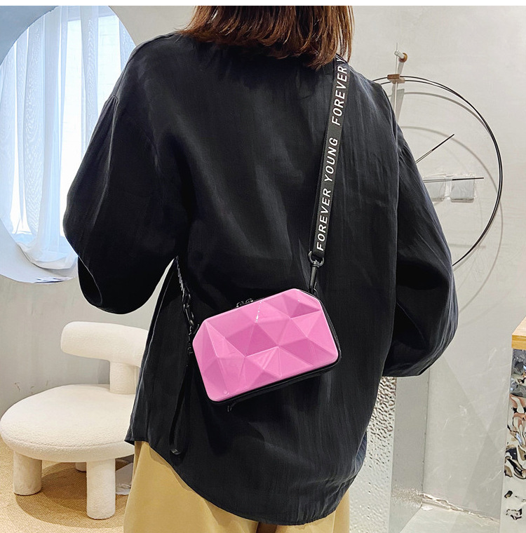 Mochila pequeña de un solo hombro con cremallera para mujer, bolso bandolera diagonal color caramelo, novedad de 2023_voghion.com