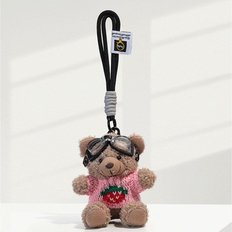 Kleine Bär Tasche Dekoration High-End DIY Puppe Rucksack Anhänger Plüsch Spielzeug_voghion.com