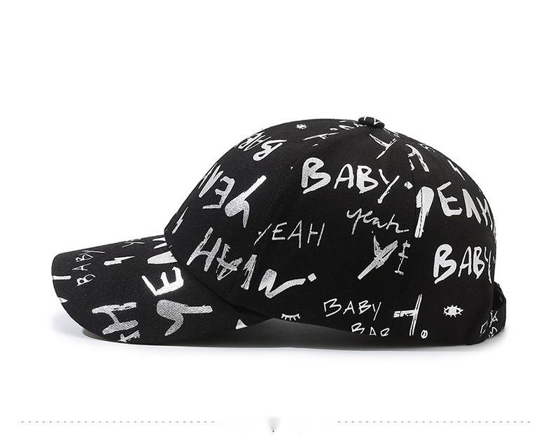 Gorra de béisbol con letras estampadas para mujer, gorra de béisbol para hombre, gorra de béisbol para correr, gorra de béisbol con protección solar, gorra de hip hop con lengüeta de pato._voghion.com