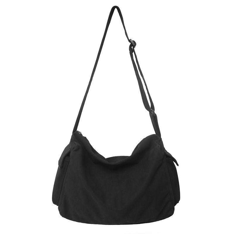 Men's Single Shoulder 2023 New Simple Canvas Crossbody Bag Ins Trendy Brand Satchel Student Backpack_voghion.com