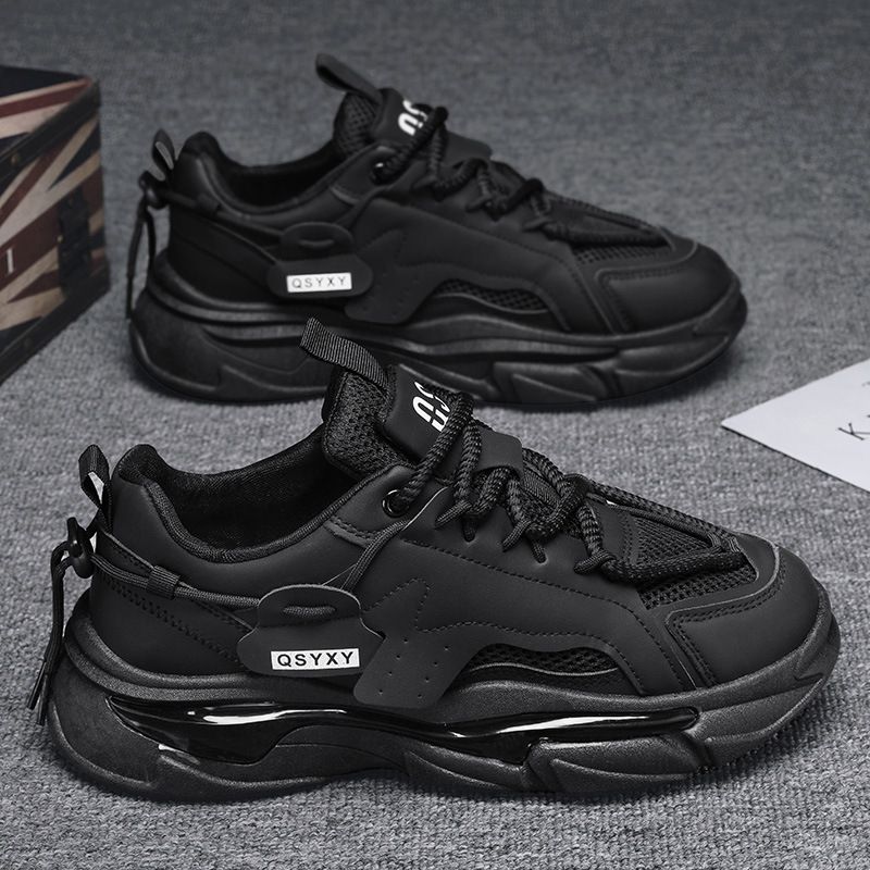 Pánské nové jarní prodyšné síťované sportovní a ležérní boty v korejské verzi z roku 2024, trendy a všestranné, vysoké, pro tátu._voghion.com