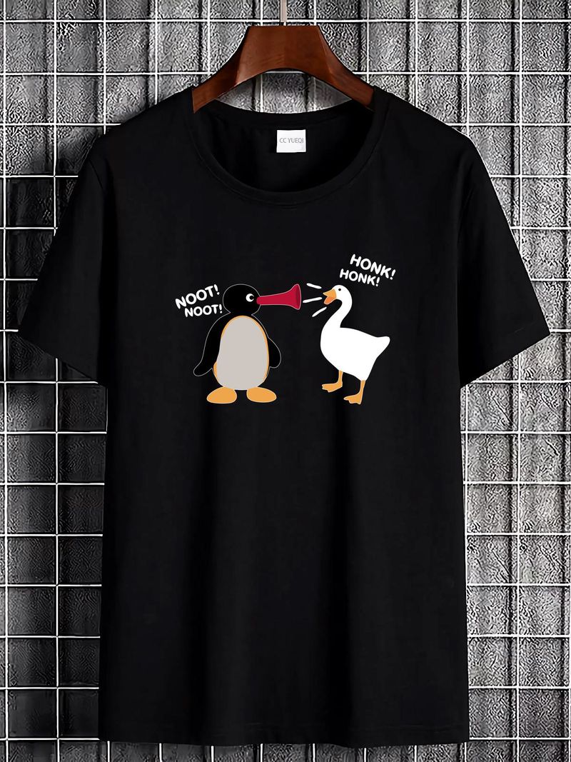 Noot Noot Honk Honk Tshirt Unisex & - Pingu, Gioco dell'oca senza titolo, Divertente Casual Streetwear Comodo Leggermente alla moda Grafica Allungata_voghion.com
