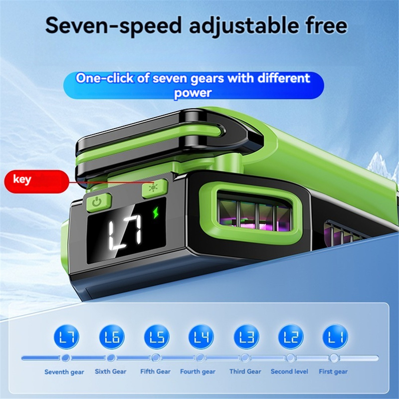 111 Phone Magnetic Semiconductor Cooling Fan Radiator With 7 Adjustable Gears Game Cooler For IOS Android Universal_voghion.com