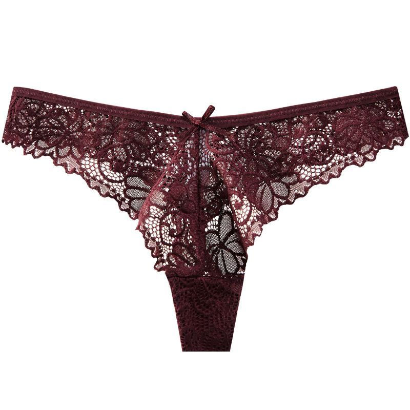 Tanga de cintura baja 2025d con encaje sexy y personalidad, tentadora y atractiva para mujer_voghion.com