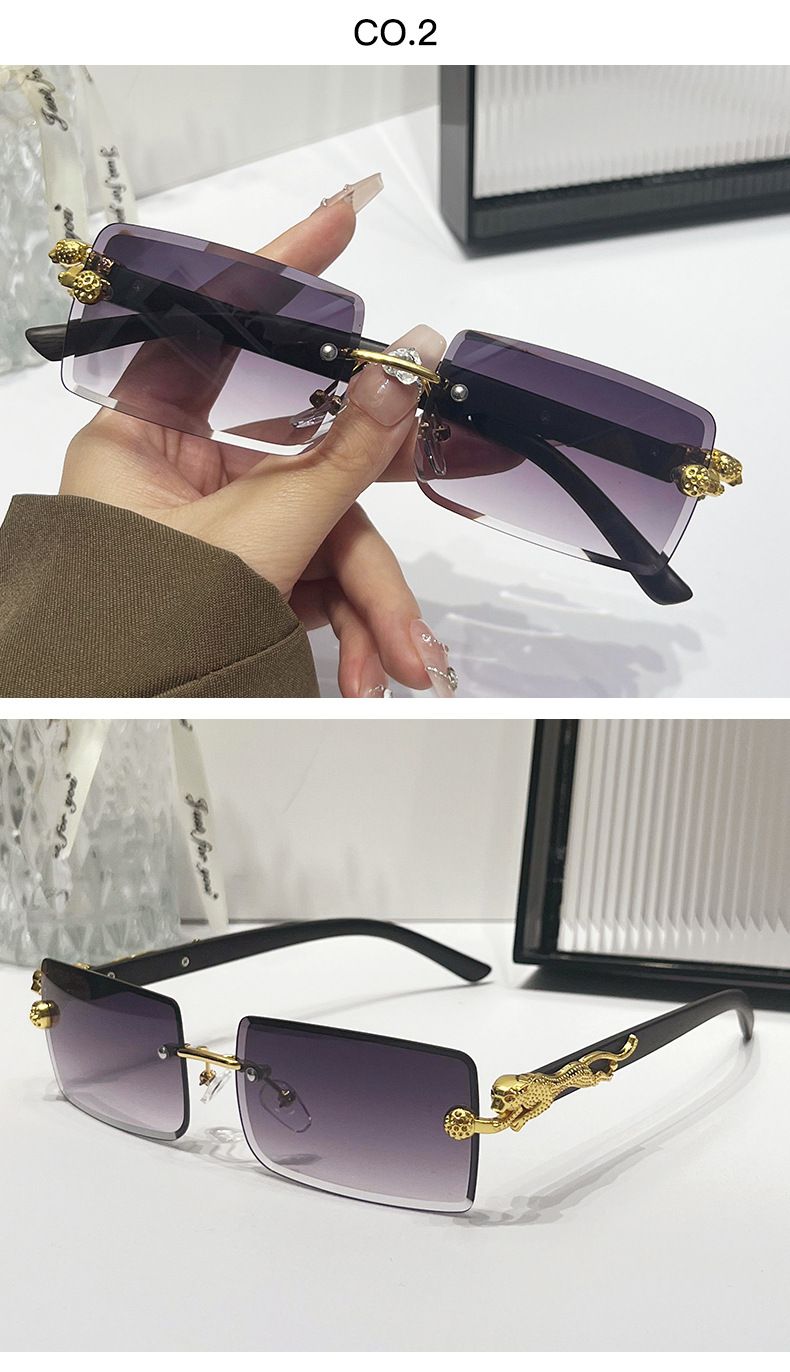 VOOTHOST Nuovi occhiali da sole colorati alla moda per uomo e donna, occhiali da sole rettangolari sfumati, occhiali da sole da esterno UV400, occhiali da sole F0290_voghion.com