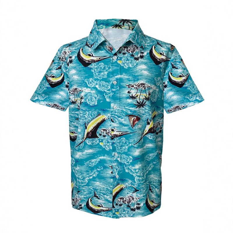 Ongeëvenaarde kwaliteit New York heren casual modetrend bloemenoverhemd_voghion.com