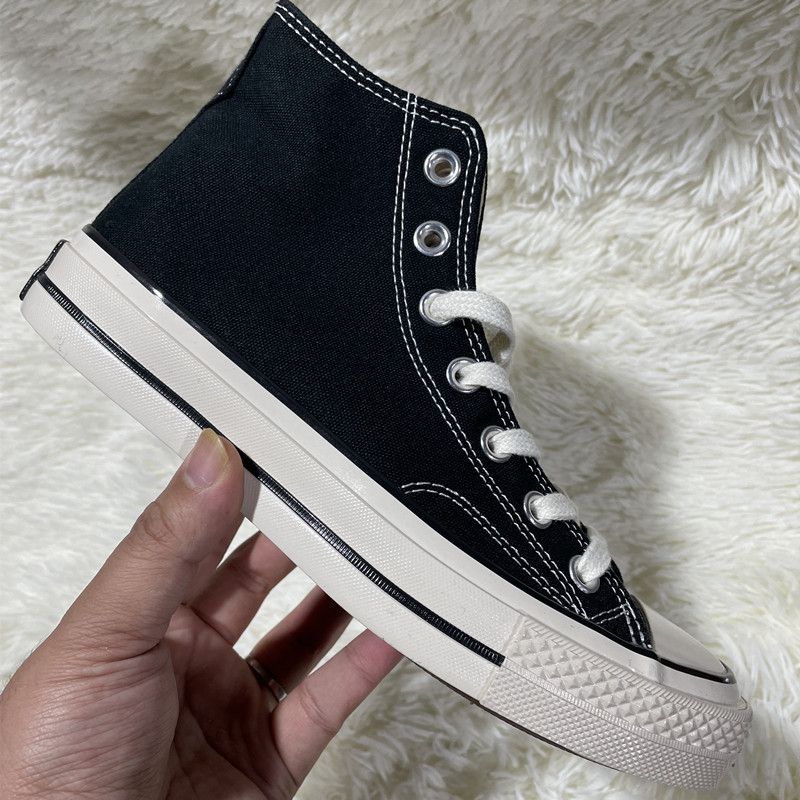 New 1970S Classic High Top Canvas Vulcanized Shoes, Couple Casual Shoes_voghion.com