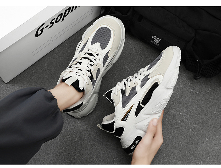 Frühling Neue atmungsaktive Mesh-Herren-Trendy Vielseitige Sneakers mit dicken Sohlen Casual Running Dad Schuhe_voghion.com