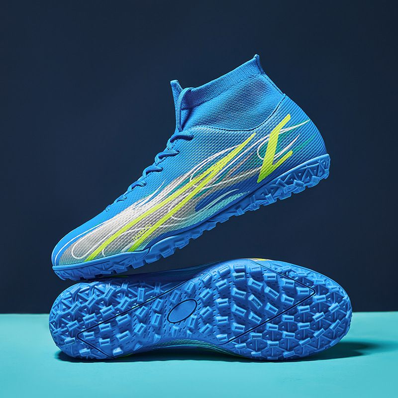 Scarpe da calcio alte da uomo AG con tacchetti lunghi, per erba artificiale, taglia grande 47-46_voghion.com