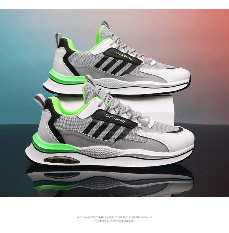 Herren Sommer 2024 neue Mesh trendige Teenager und Studenten, höhenverstellbare atmungsaktive Freizeitsportschuhe für Männer_voghion.com
