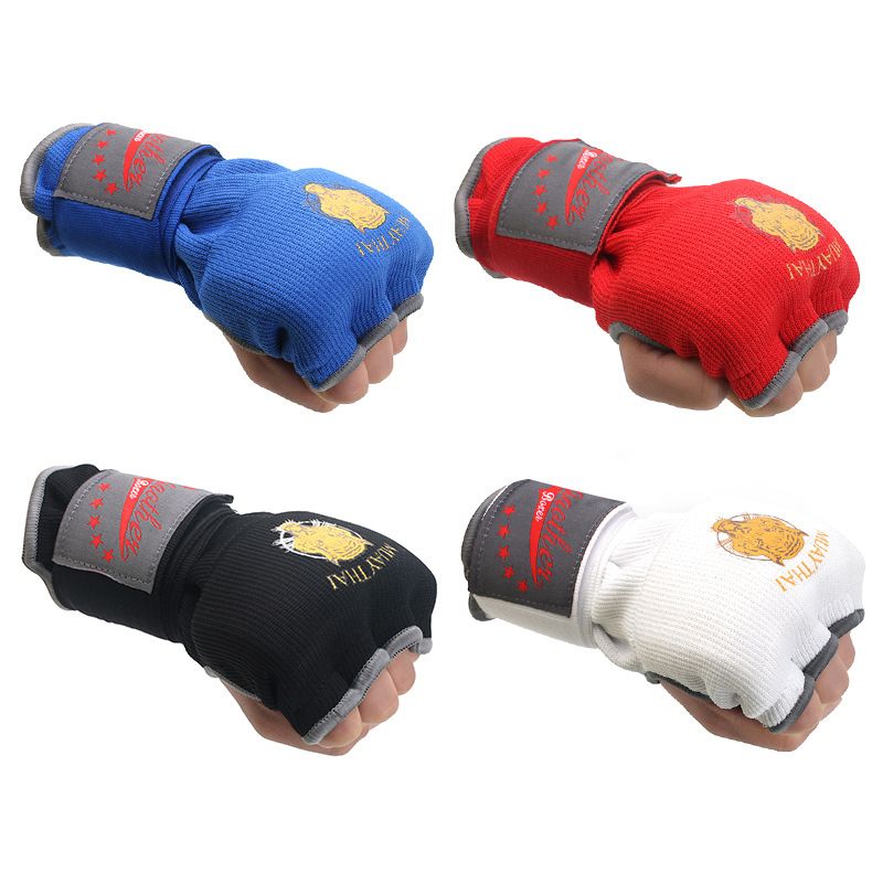 Rękawice bokserskie żelowe Półpalczaste Sanda Slayer Fast Hand Wrapping Bandage Protector Cloth Thai Boxing Men And Women_voghion.com