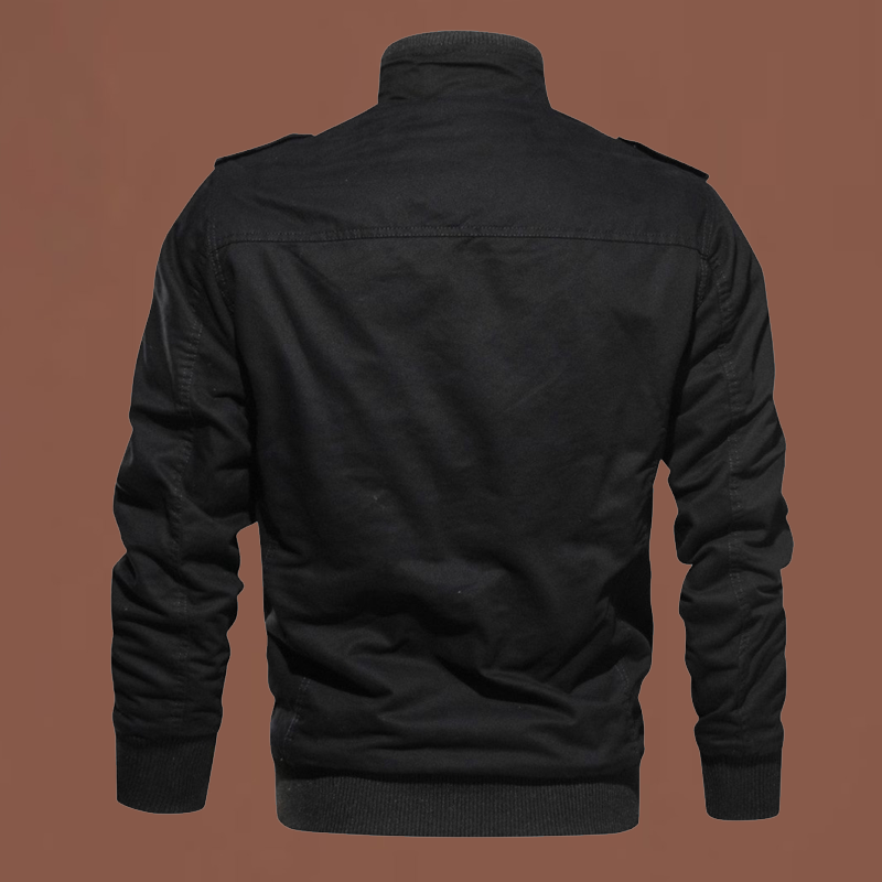 Askeri Ceket 2024 Sonbahar Ve Kış Yeni Çok Çantalı Açık Hava Saf Pamuklu Rahat Takım Ceket Büyük Boy Kadife Dik Yaka Üst_voghion.com