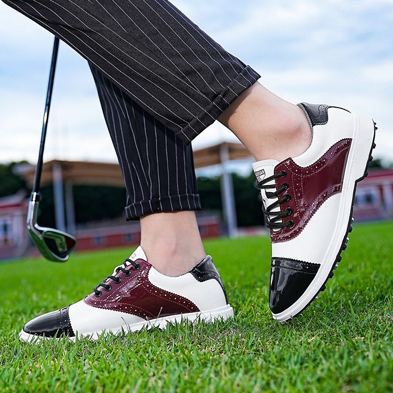 New Golf Sneakers For Men In Large Size, Breathable With Broken Nails And Anti Slip, Outdoor Casual Sports Shoes_voghion.com