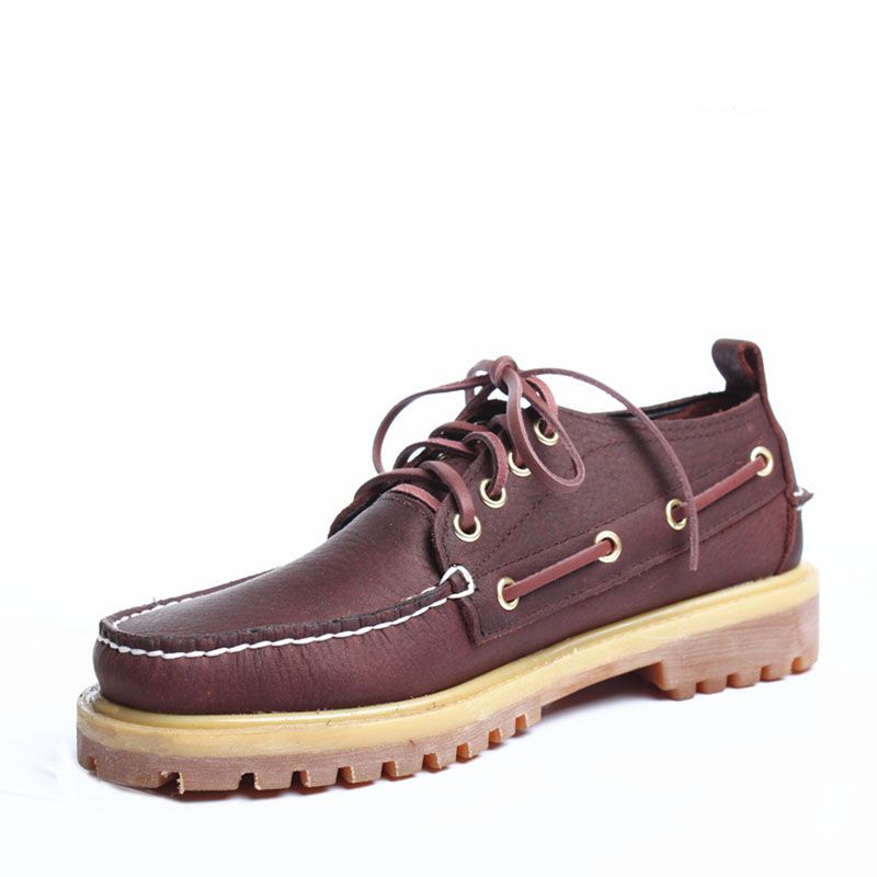 Euro Step Trendy Men's Round Toe Boat Loafers Leather Shoes Men PLDNKUMSEBAGO Workwear_voghion.com