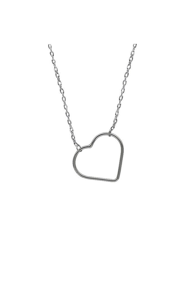 LDR3023-17mm 45cm Classic Heart Shape Necklace_voghion.com