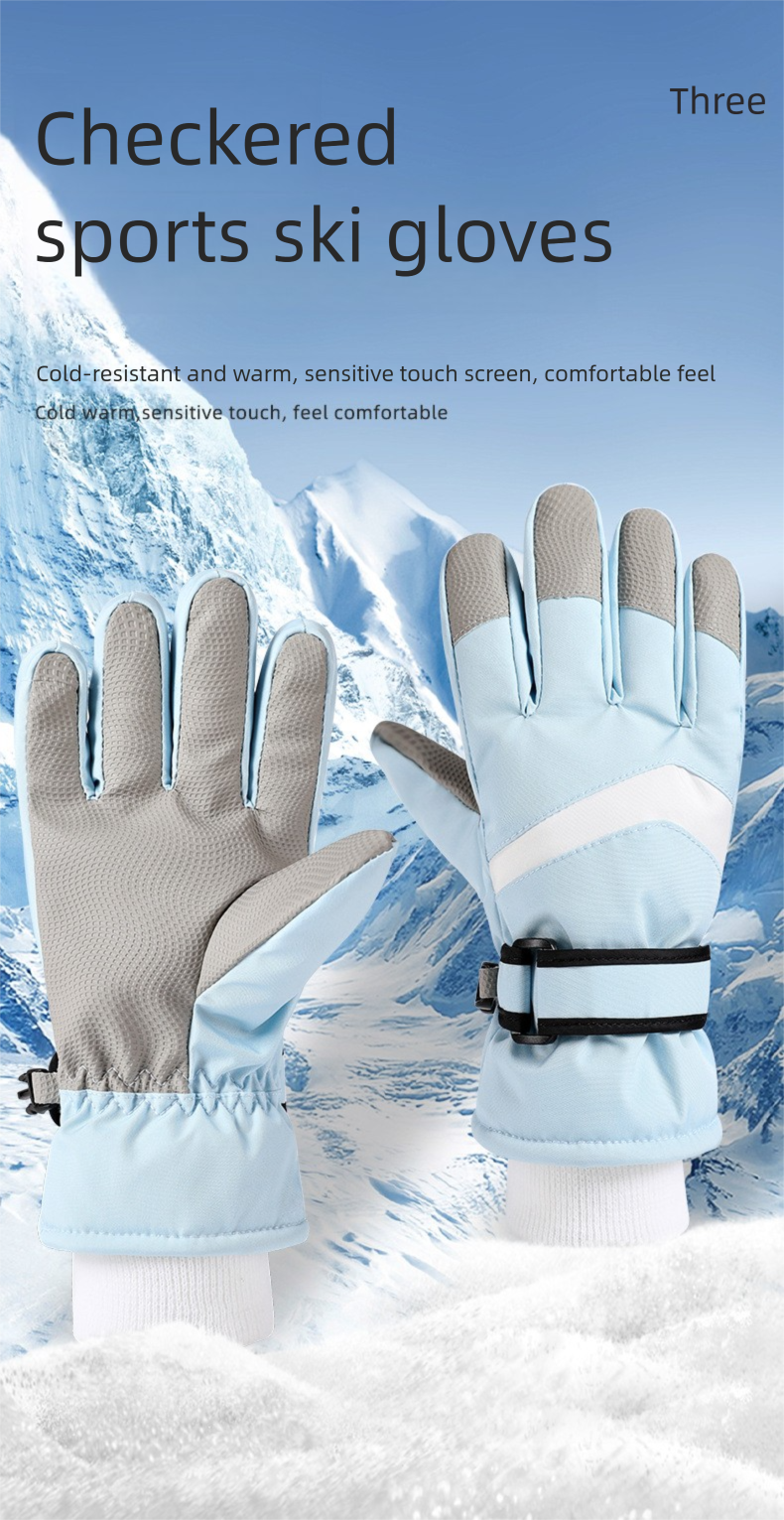 Erwachsene Ski Fleece-gefütterte warme neue Winter Radfahren Reiten Outdoor Männer und Frauen Touchscreen Handschuhe_voghion.com