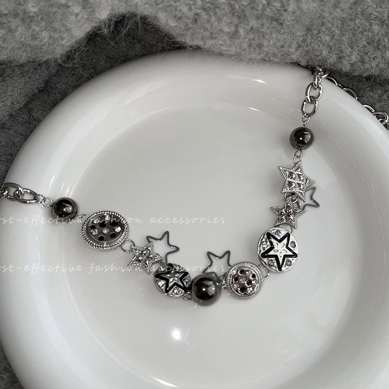 Y2k Stern Halsband Halskette Damen Trend Herbst und Winter 2023 neue Internet Promi Accessoires süße und coole Halskette im Hot Girl Style_voghion.com