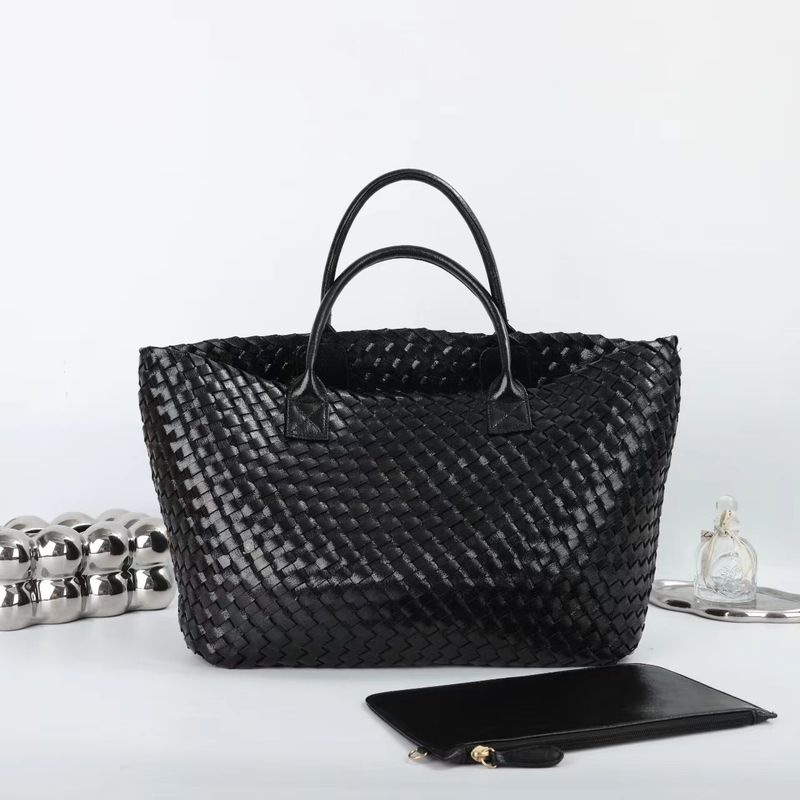 Handbag Trend Hand Woven Vegetable Blue Son Large Capacity Carry-on Bag Woman_voghion.com
