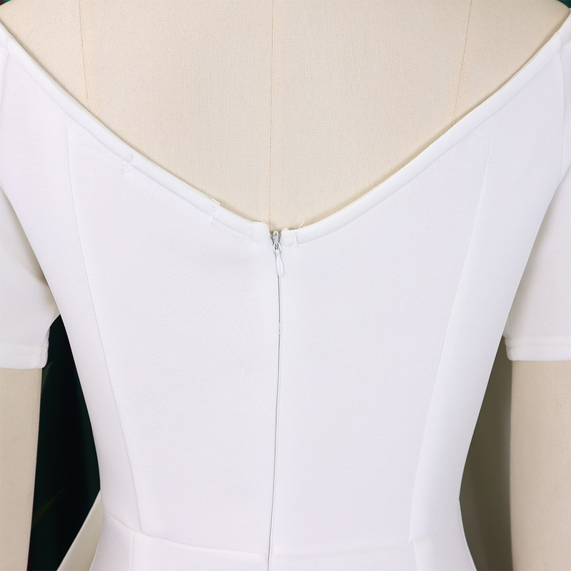 D395 Abito da donna sexy con fiocco grande e diviso in due parti_voghion.com
