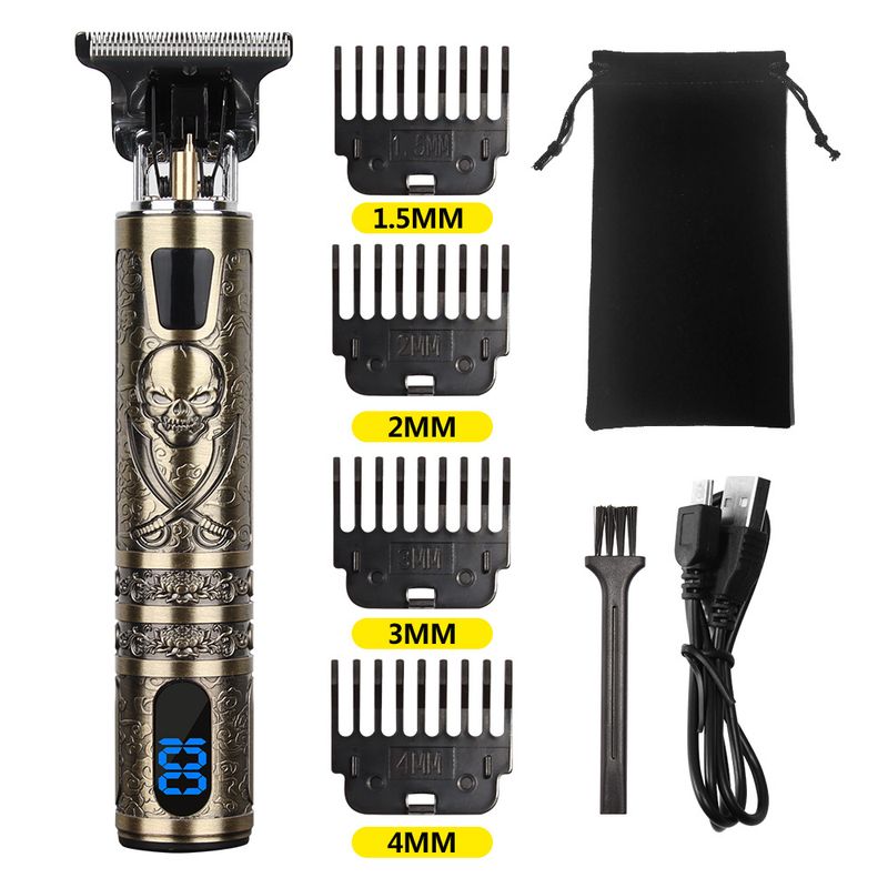 T9 clipper, household bald head, cutting tool, hair salon, professional hairdressing, pirate carving, electric push_voghion.com