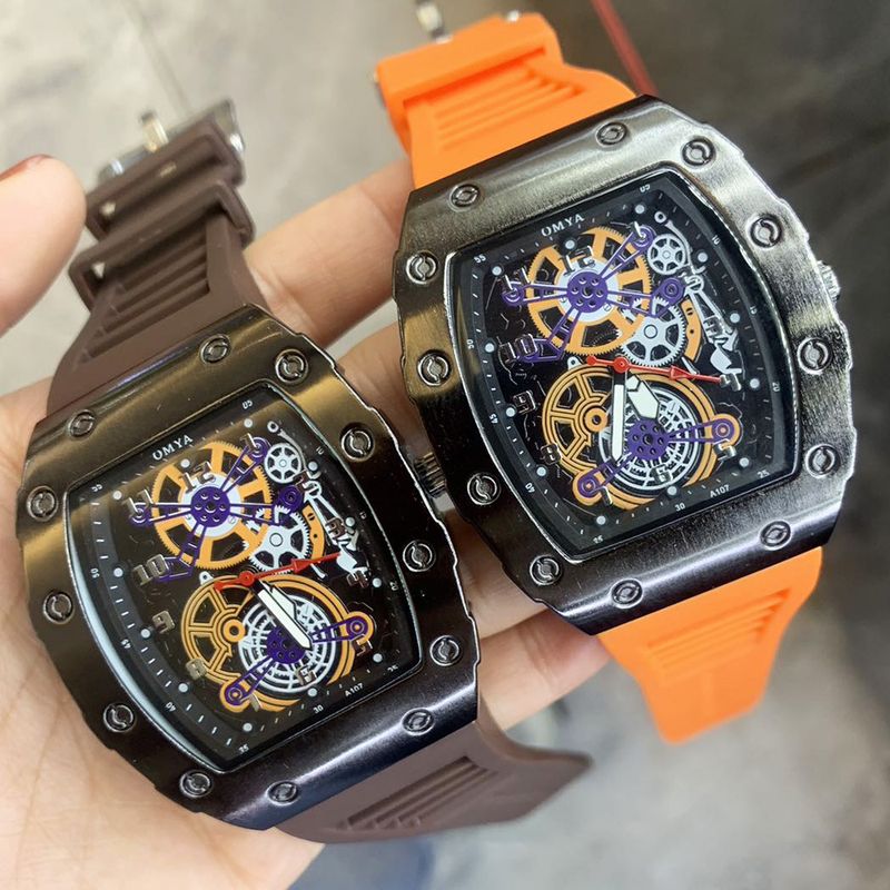 Barrel Shaped Men's Watch Fashion Business Casual Quartz Watch Student_voghion.com