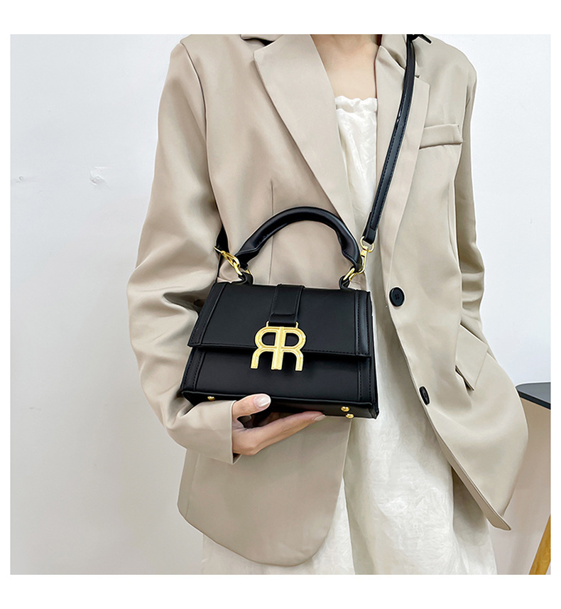 2023 new bag women's bag fashion all-match shoulder bag solid color splicing handbag niche foreign trade Messenger bag trend_voghion.com