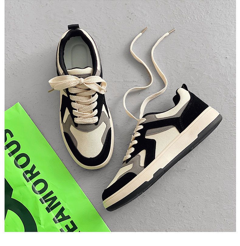 Canvas skor herrskor 2024 skor matchande skor som andas student sneakers version våren tyg skor fritidsskor_voghion.com