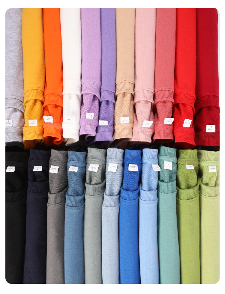 Sudadera de mujer primavera otoño 2023 cuello redondo sólido Haruku pulóveres multicolor casual algodón mujer sudaderas de punto_voghion.com