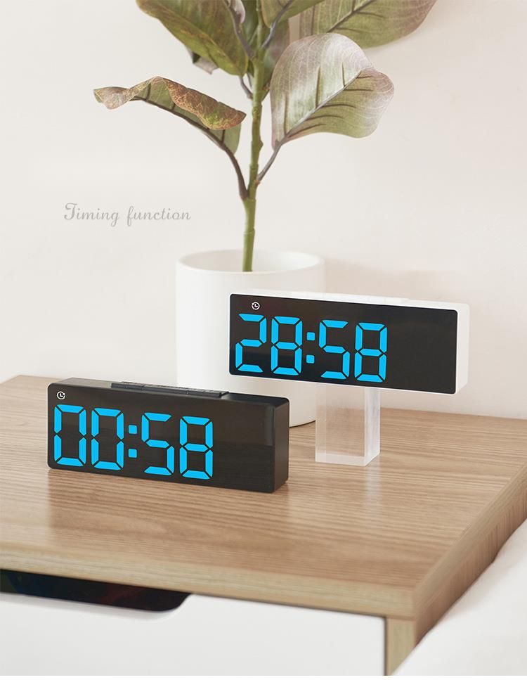 New Multifunctional Simple LED Digital USB Output Bedside 5510 Alarm Clock_voghion.com