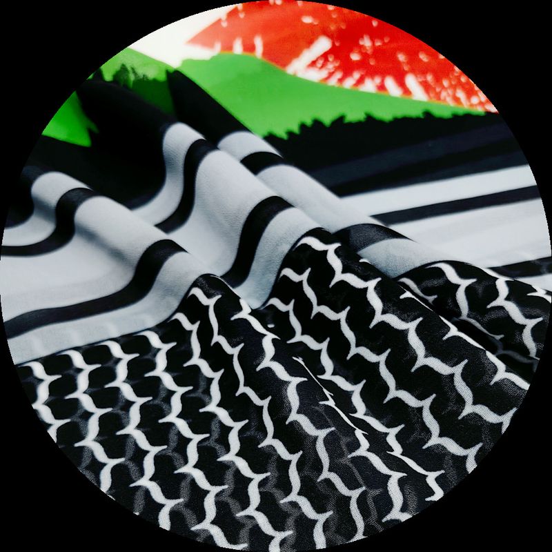 Nieuwe Hot Midden-Oosten Hoofddoek Chiffon Bedrukt Evenement Decoratieve Sjaal Sjaal Hijab Palestijnse Hoofddoek_voghion.com