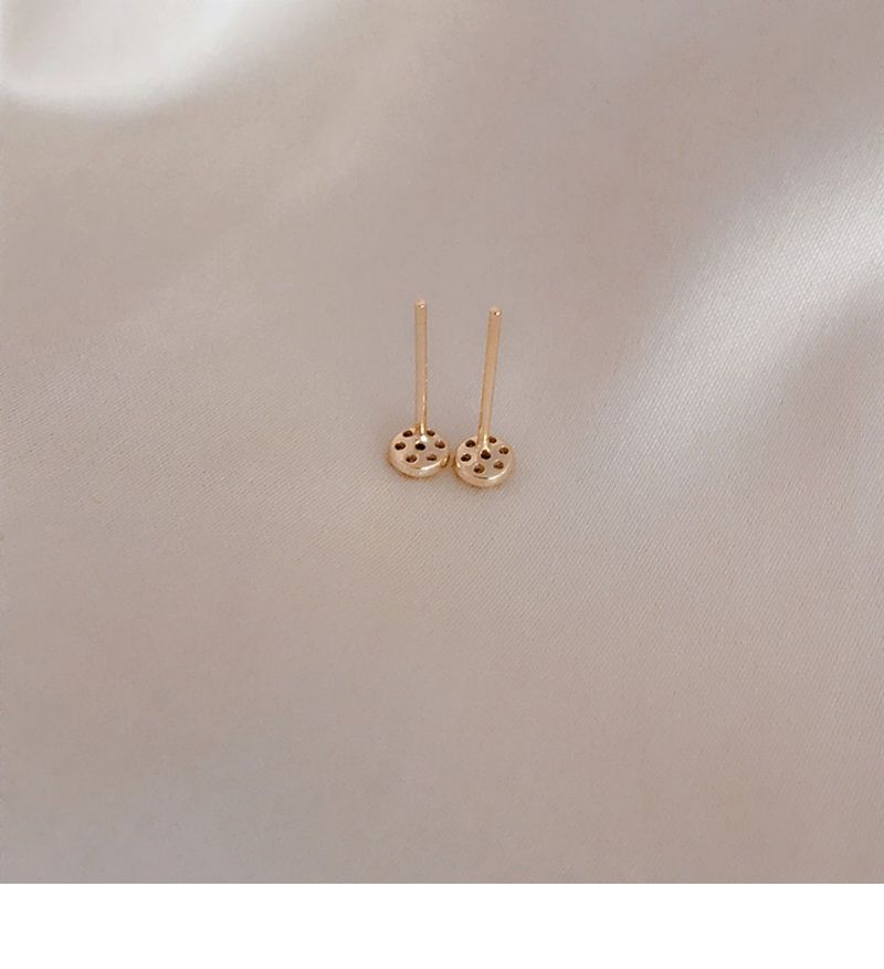 Mini unsichtbare Ohrstecker für die Arbeit kleine Blume Herz Lotus Ohrstecker Silber Zirkon Scheibe Ohr Knochen Ohrstecker für Frauen_voghion.com