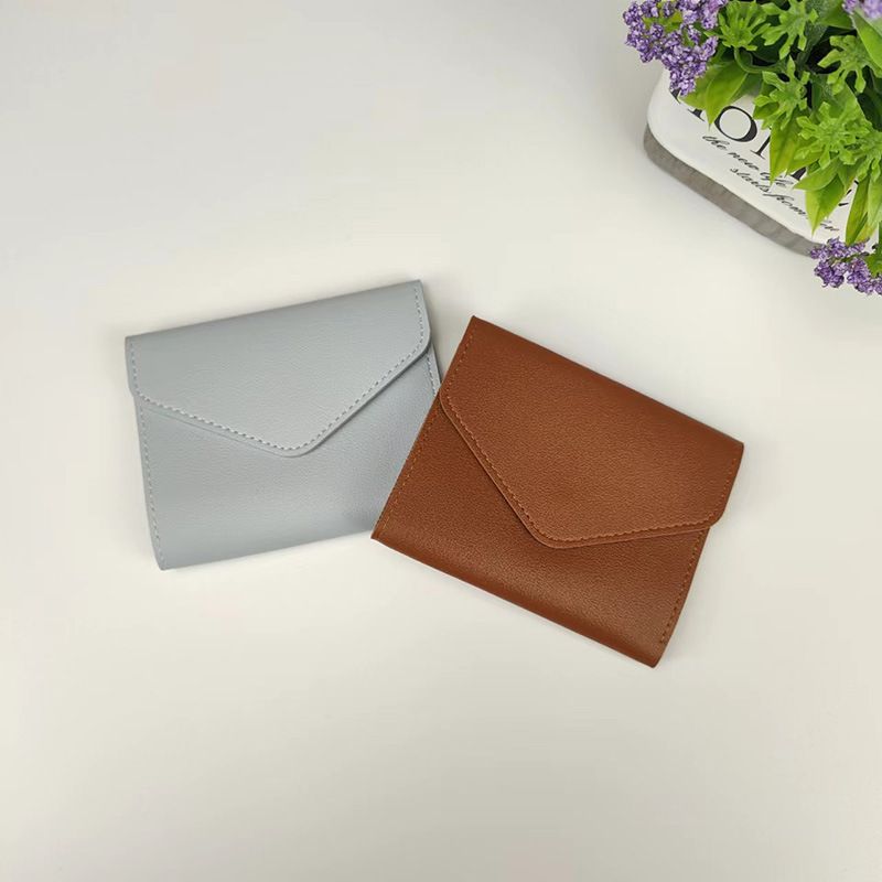 New Women's Wallet Fashion Simple Three-fold Short Wallet Multi-card Multi-function Coin Purse_voghion.com