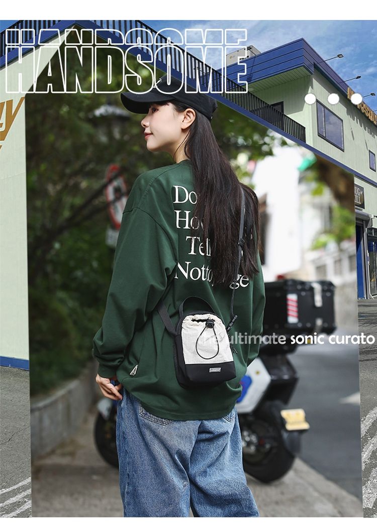 Borsa a tracolla da uomo, stile campeggio in montagna, portatile, per sport e tempo libero, per telefono, alla moda, di marca_voghion.com