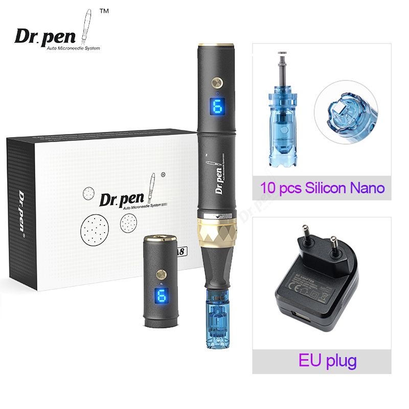 Authentischer Dr. Pen Ultima A8S Microneedling-Stift mit 12 Nadeln, kabelloser Derma-Pen mit Anti-Rückfluss-Effekt, Schönheitsmaschine für die Hautpflege_voghion.com