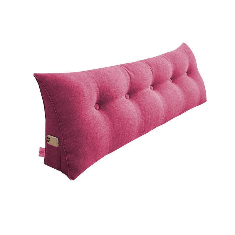 SOGA 100cm Red Triangular Wedge Bed Pillow Headboard Backrest Bedside Tatami Cushion Home Decor_voghion.com