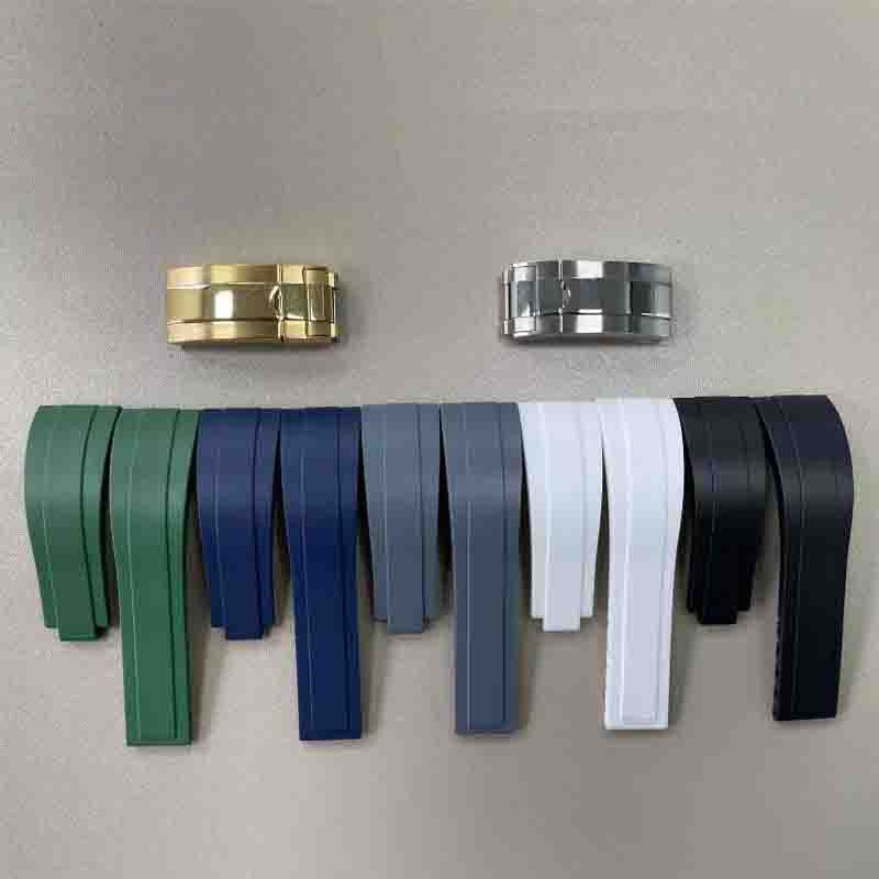 Watchbands Suitable For Silicone Watch With Water Ghost Yacht Explorer Flat Mouth 20/21/22mm_voghion.com
